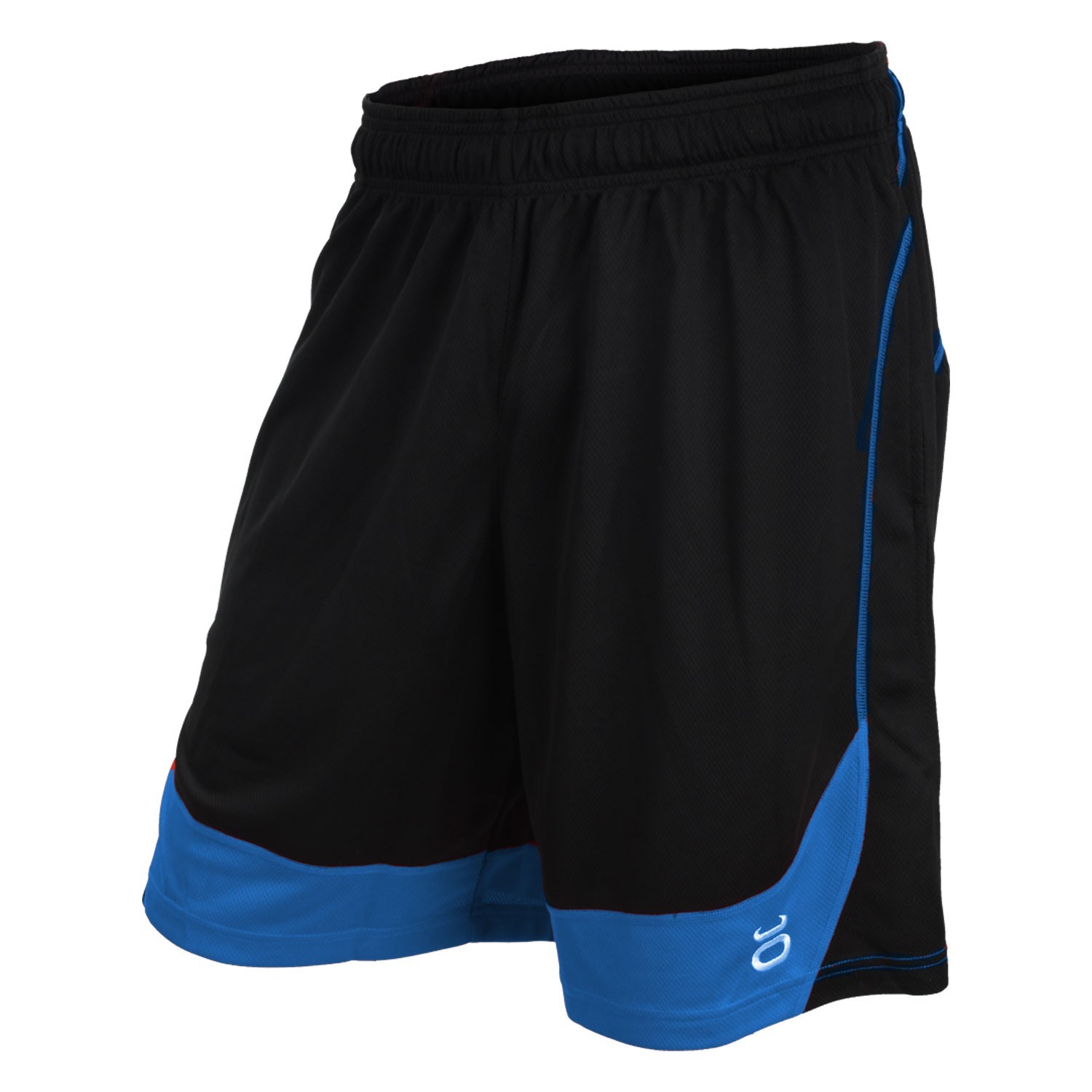 Twisted Mock Mesh Shorts (Black/Sky) | Jaco Athletics